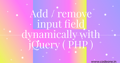 Add / remove input field dynamically with jQuery ( PHP )